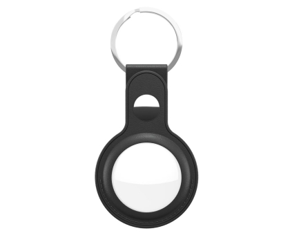 Akcesoria GSM i GPS KeyBudz AirTag Keyring skórzane etui ochronne do AirTag black IEOKBATBK